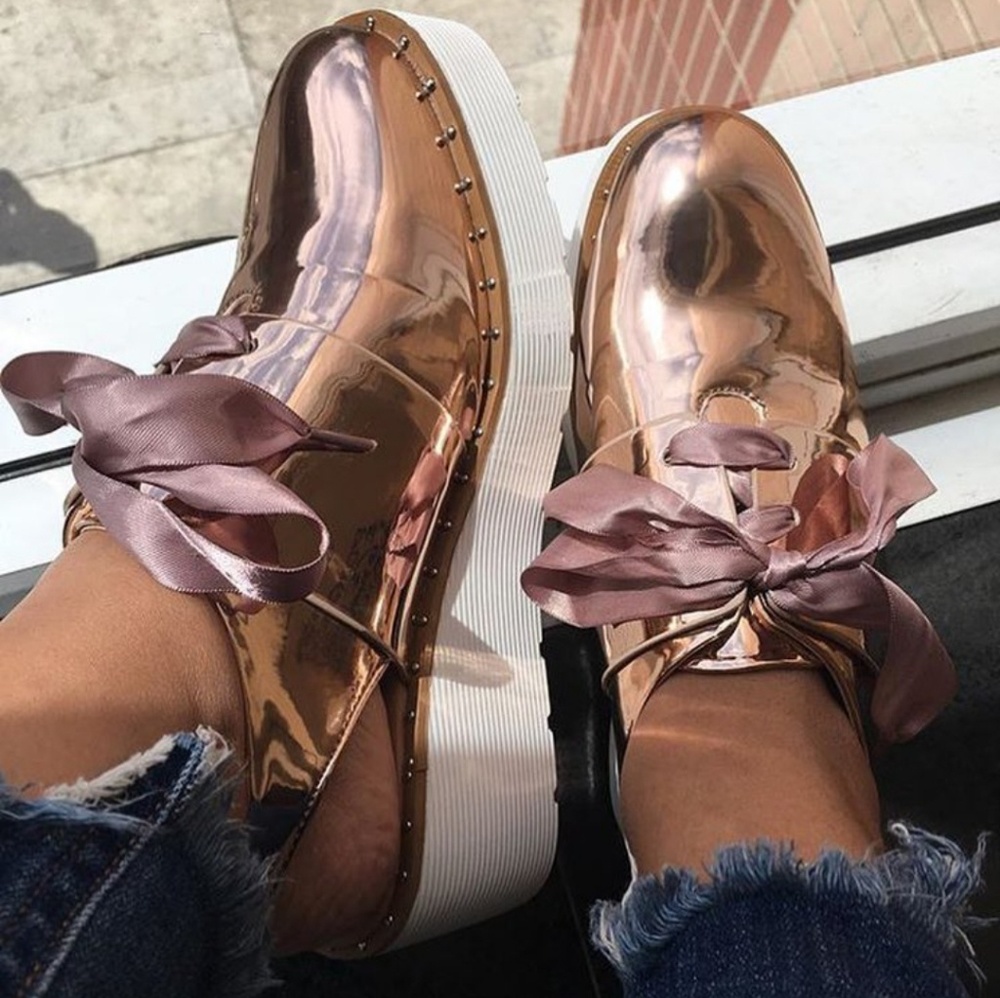 9 Rose Gold Odette Slingback Platform